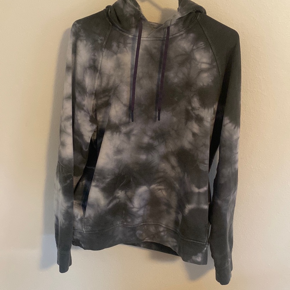 LULULEMON City Sweat Men’s Gray Tie Dye Hoodie   Size medium